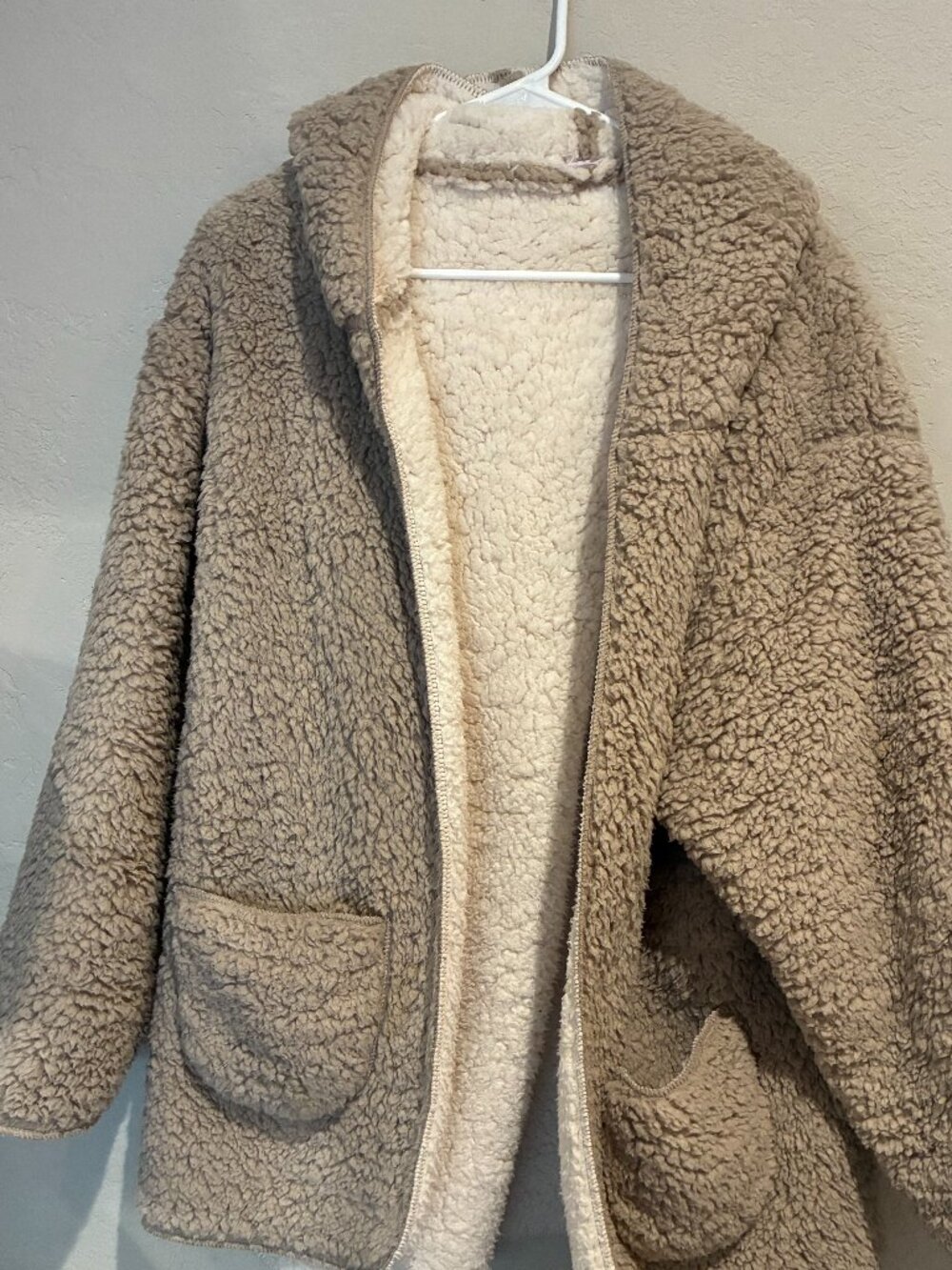 Out From Under Cloud Nine Reversible Fleece Hooded Teddy Robe